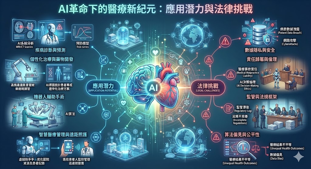 A New Era of Healthcare Under the AI Revolution: Application Potential and Legal Challenges